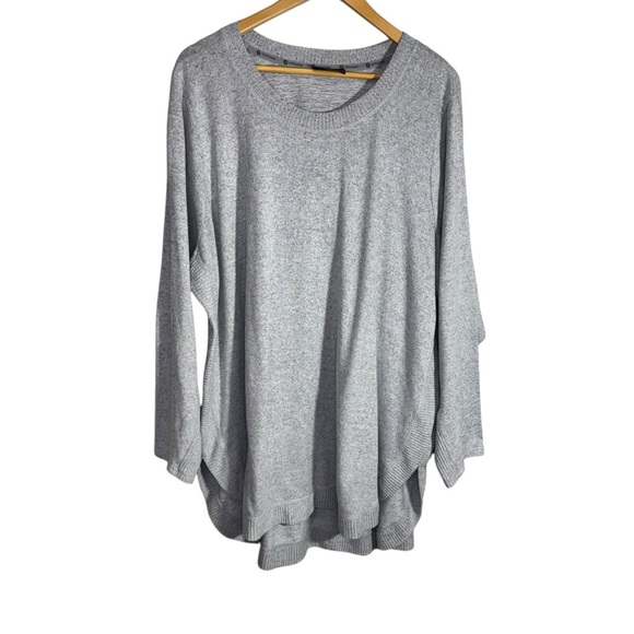 Pennington's Activezone Grey Scoop Neck Lightweight Long Sleeve Sweater Size 3x - Picture 1 of 10